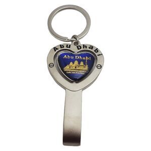 Abu Dhabi Keychain Souvenir Key‎ Ring Sheikh Zayed Mosque Emirates Palace Hotel